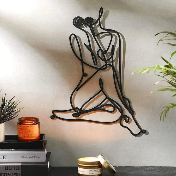 Metal Line Art Decor